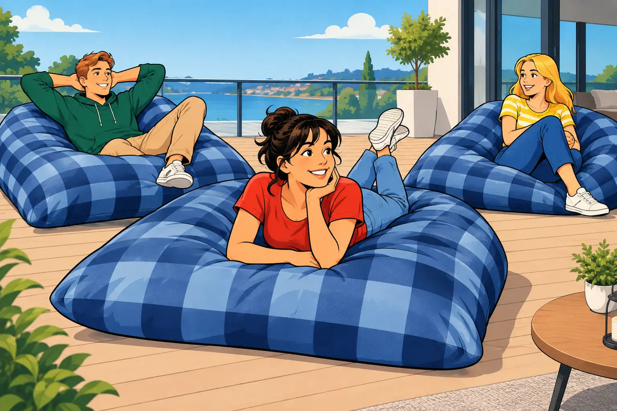 Meilleurs poufs pour grande terrasse, bien choisis
