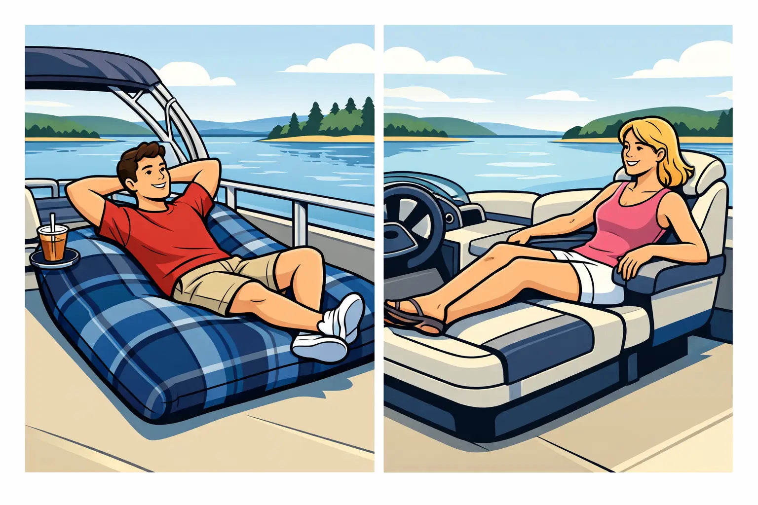 Bean bag ponton vs fauteuil bateau