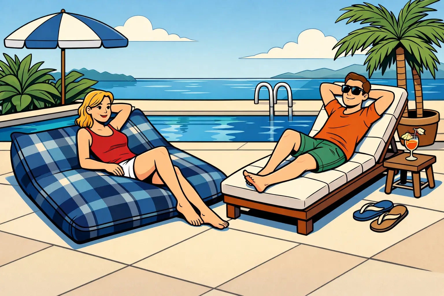 Bean bag piscine ou transat : lequel choisir ?