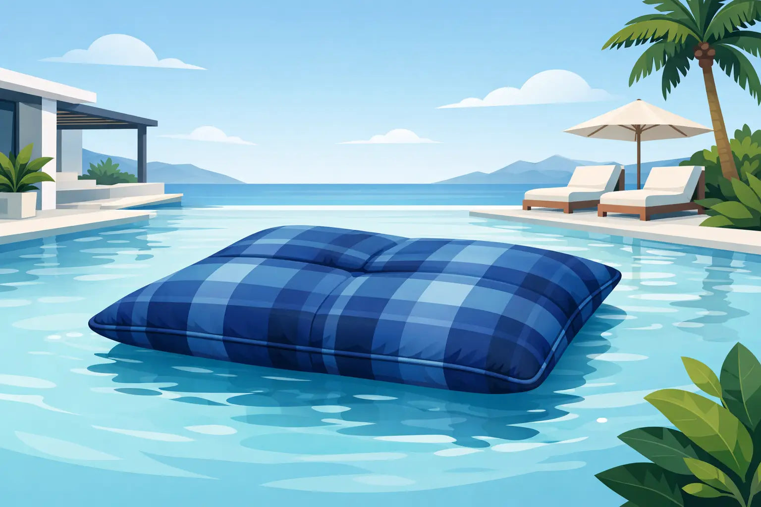 Bean bag flottant - confort chic dehors