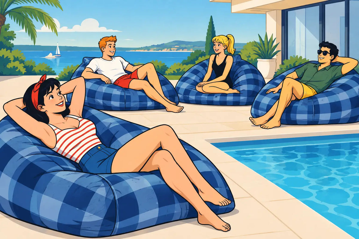 Top mobilier détente pour bord de piscine