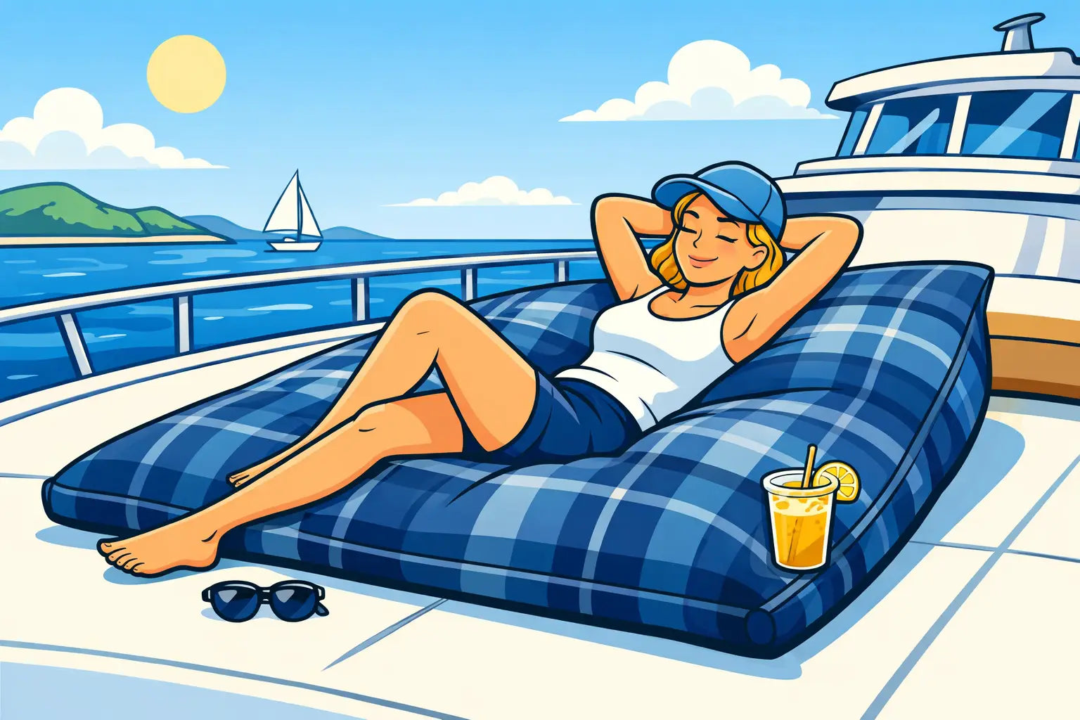 Sur ton bateau, sois confortable grâce à un bean bag