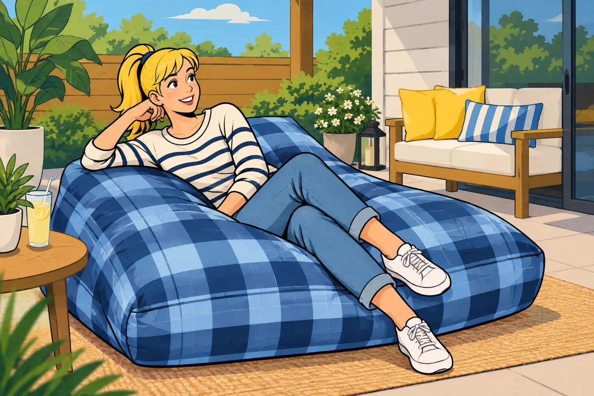 Comment styliser un patio avec un bean bag