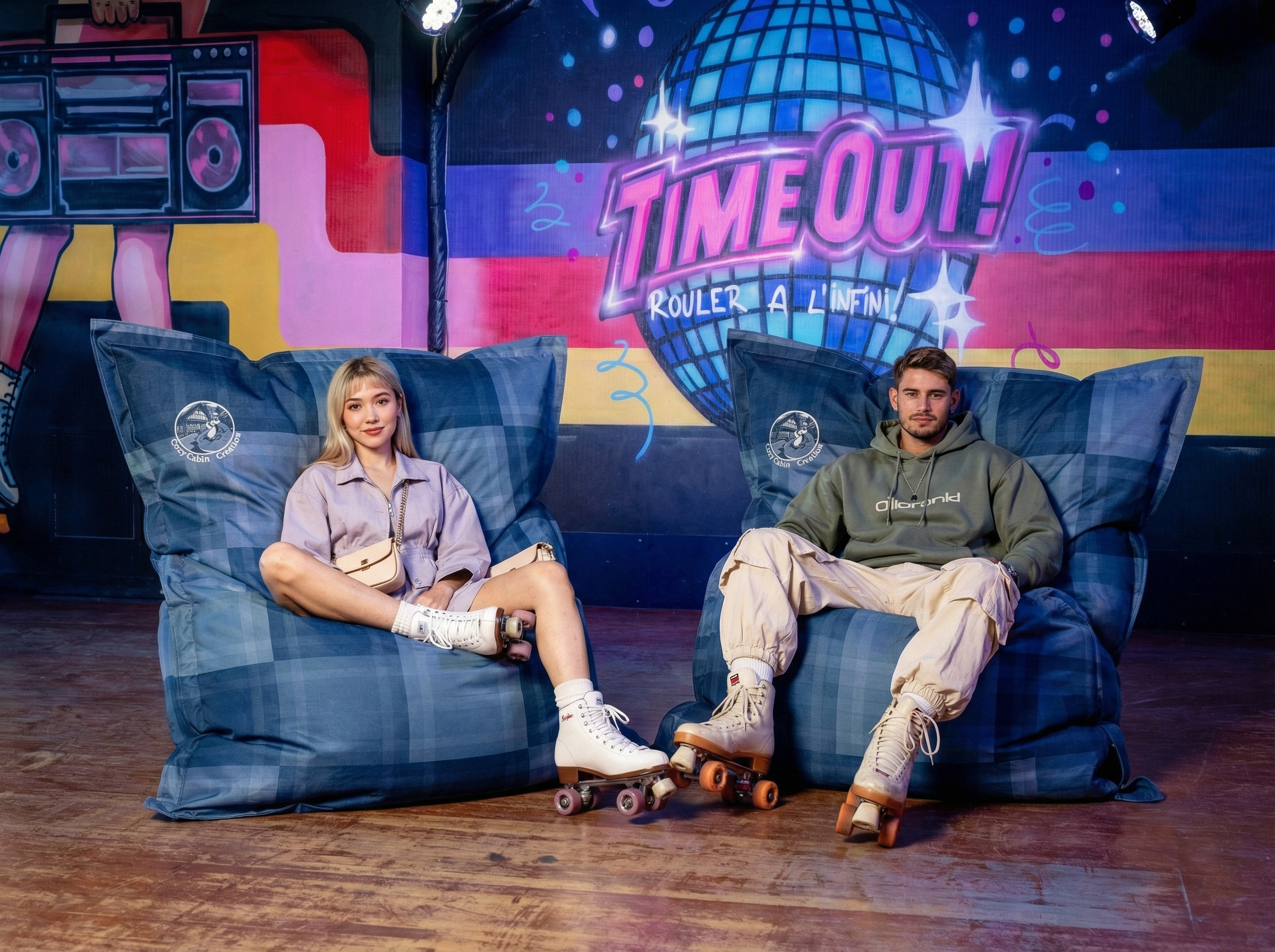 Bean bags Cozy Cabins Creation au Time Out Mirabel — Le Groupe iSports